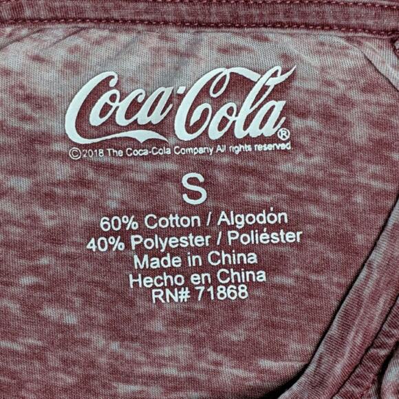 Coca Cola Burnout Graphic Tee - Size S - EUC - Picture 6 of 8
